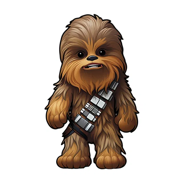 Mô hình Chewbacca đa sắc màu từ HueForge - Image 3