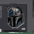 Mũ Boba Fett đa màu sắc của HueForge - Thumbnail 2