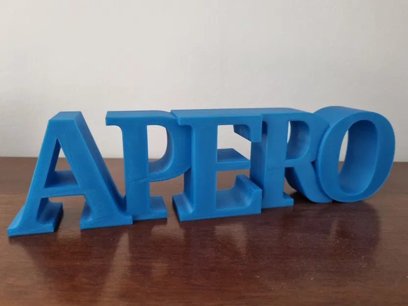 Chữ 3D 'Apero' trang trí cho không gian sống - Image 1