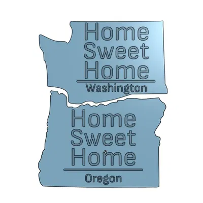 Tranh trang trí "Nhà ngọt ngào" cho tiểu bang Oregon và Washington