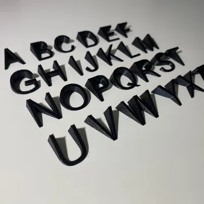 Chữ cái nghệ thuật AngleArt: Thông điệp 3D sáng tạo và độc ...