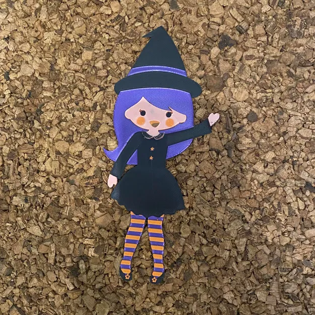 Mô hình phù thủy Halloween Hueforge dành cho in 3D - Image 2