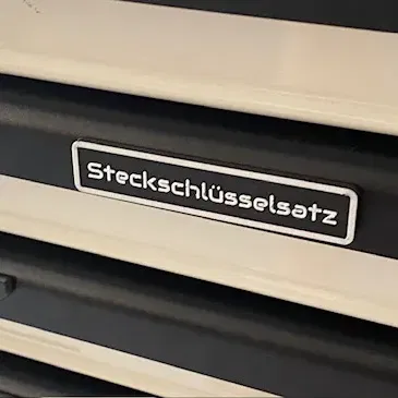 Biển tên từ tính cho khay đồ nghề Wisent - "Steckschlüsselsatz