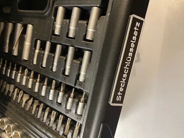 Biển tên từ tính cho khay đồ nghề Wisent - "Steckschlüsselsatz - Image 2