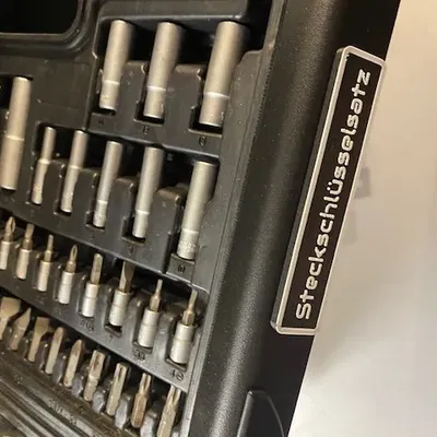 Biển tên từ tính cho khay đồ nghề Wisent - "Steckschlüsselsatz