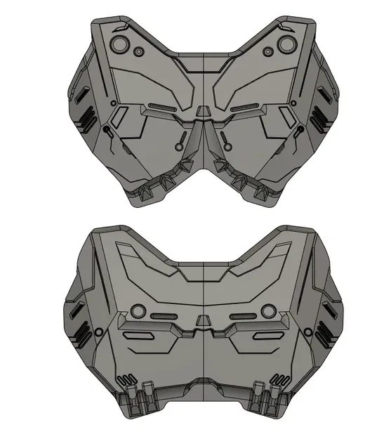 Áo giáp ngực cyber tương lai cho nam và nữ - Image 1