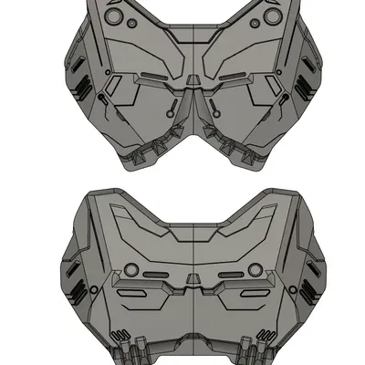 Áo giáp ngực cyber tương lai cho nam và nữ