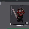 Mô hình Darth Maul đa màu sắc phong cách HueForge - Thumbnail 2