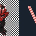 Mô hình Darth Maul đa màu sắc phong cách HueForge - Thumbnail 3