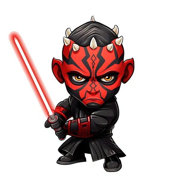 Mô hình Darth Maul đa màu sắc phong cách HueForge - Image 4