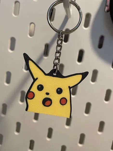 Móc khóa và nam châm Pikachu ngạc nhiên - Image 1