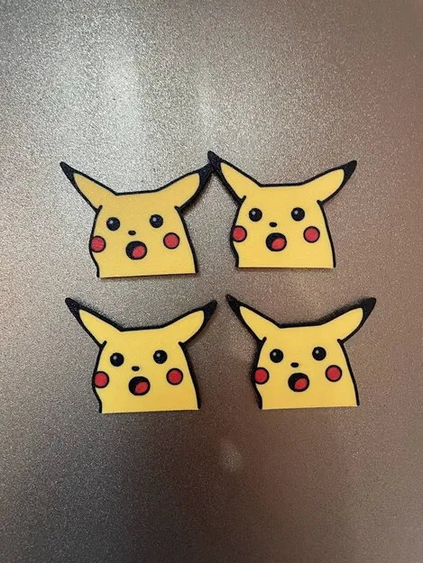 Móc khóa và nam châm Pikachu ngạc nhiên - Image 2
