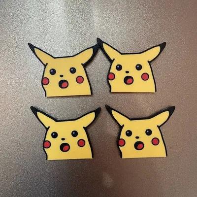 Móc khóa và nam châm Pikachu ngạc nhiên