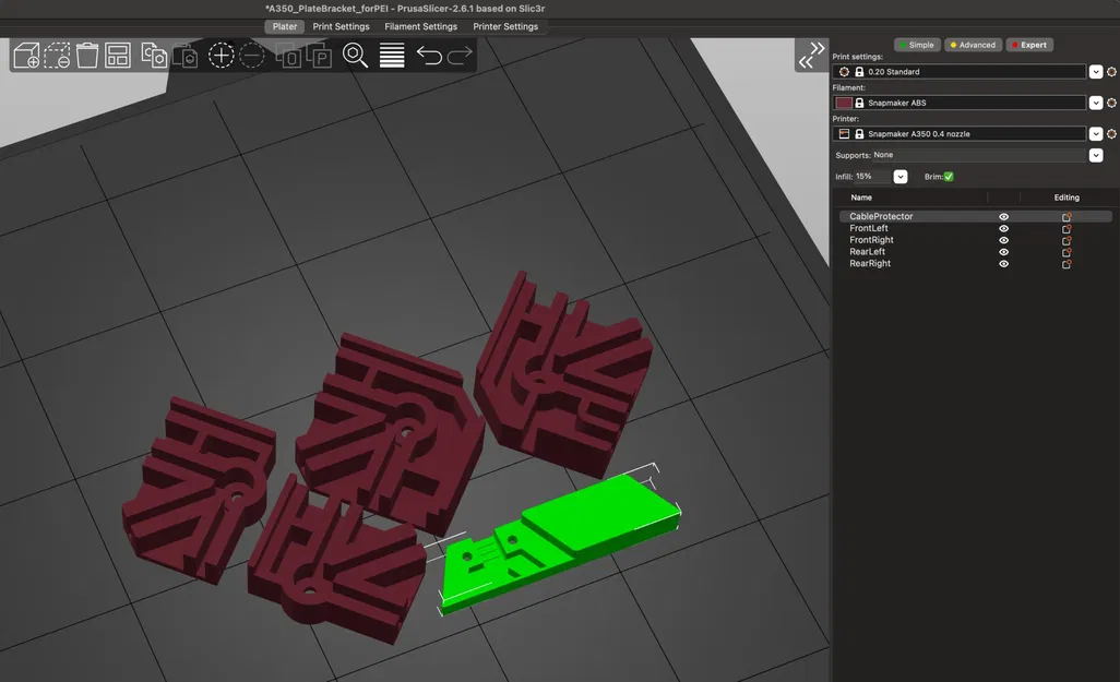 Giá đỡ tấm in cho Snapmaker A350 - Image 5