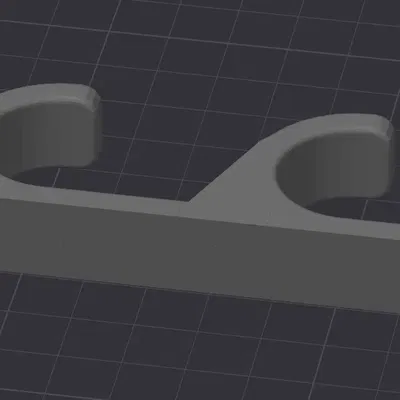 Móc treo tường đôi đơn giản