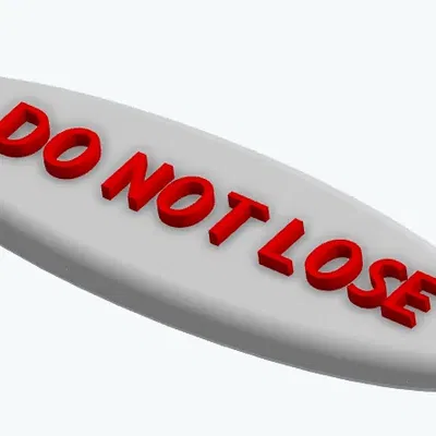 Móc chìa khóa nhắc nhở không được làm mất chìa khóa