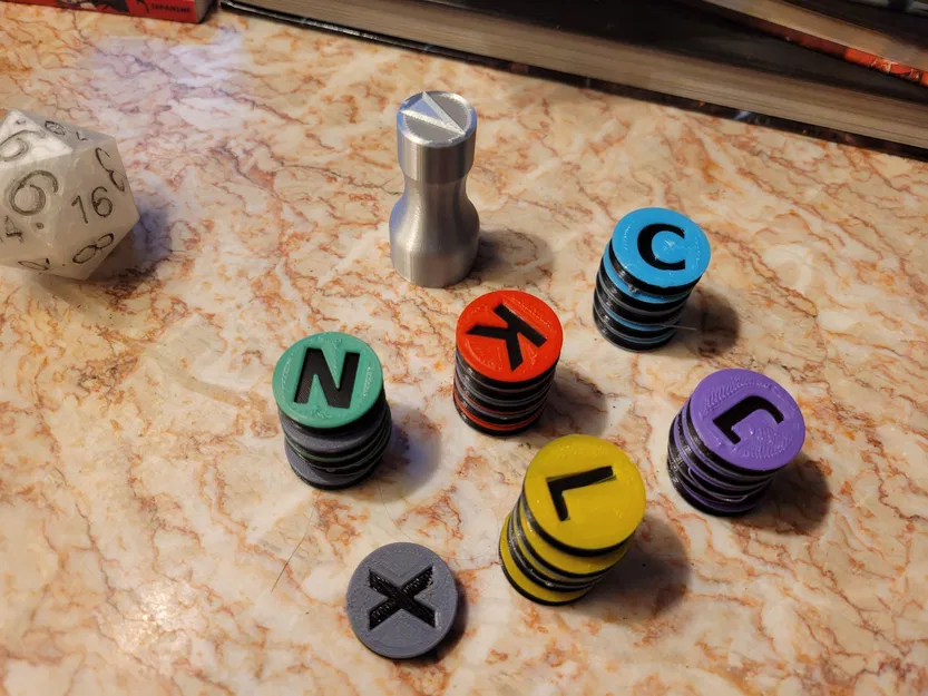 Biểu tượng chữ cái NPC 25mm cho trò chơi TTRPG - Image 1