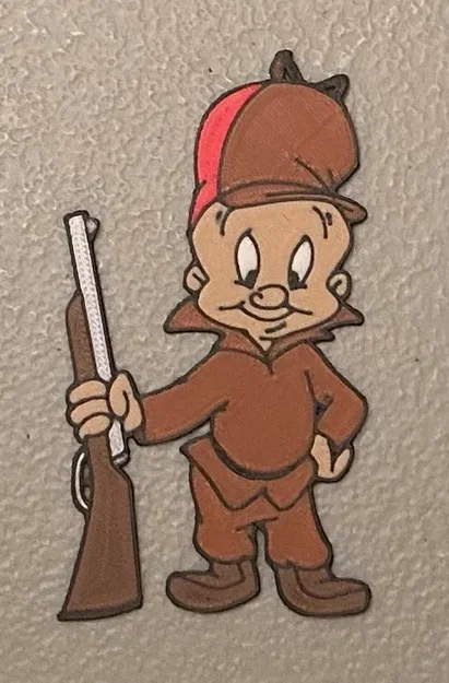 Nam châm Elmer Fudd nhiều màu sắc 7 màu - Image 1