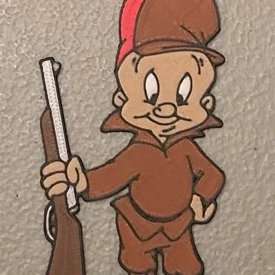 Nam châm Elmer Fudd nhiều màu sắc 7 màu