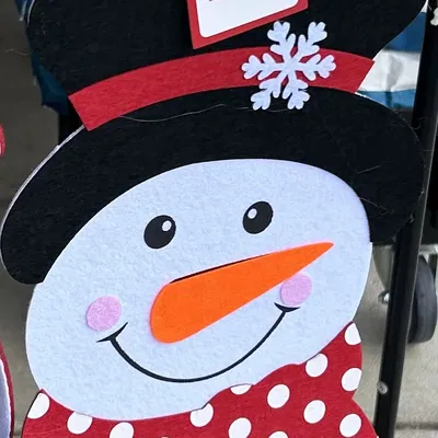 Người tuyết hạnh phúc trang trí cho ngày lễ