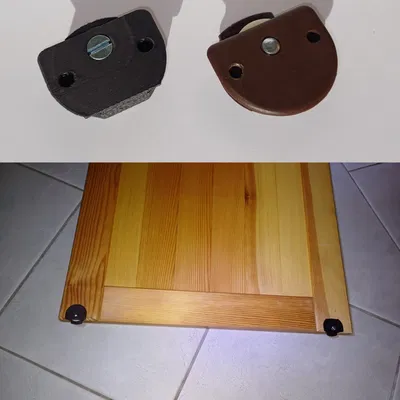 Bộ phụ kiện cửa trượt cho đồ nội thất - có bánh xe