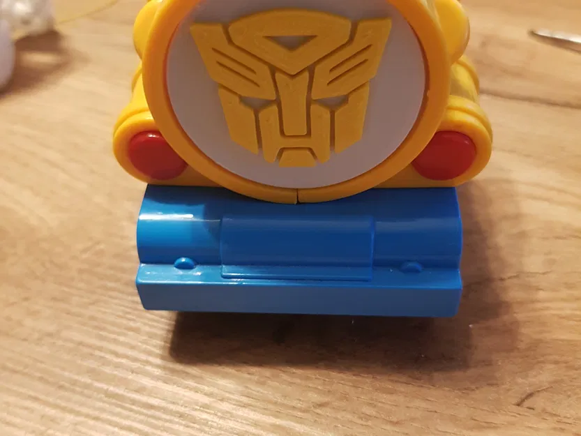 Tàu điện chạy bằng pin BLOCKI với logo Autobots - Image 1