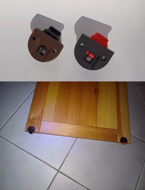 Bộ phụ kiện cửa trượt cho nội thất với chốt lò xo - Image 1