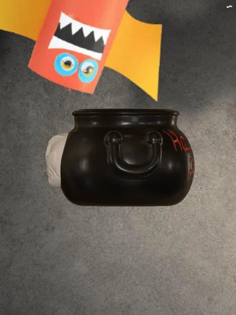 Chậu kẹo Halloween hình đầu lâu độc đáo - Image 1