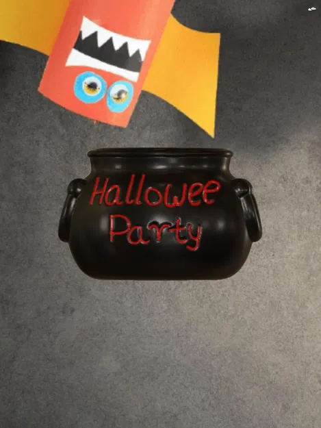 Chậu kẹo Halloween hình đầu lâu độc đáo - Image 3