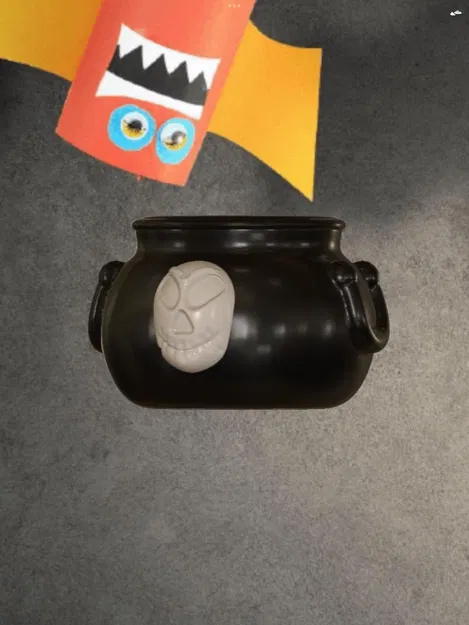 Chậu kẹo Halloween hình đầu lâu độc đáo - Image 4