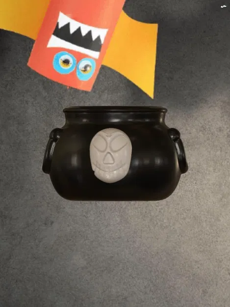 Chậu kẹo Halloween hình đầu lâu độc đáo - Image 5