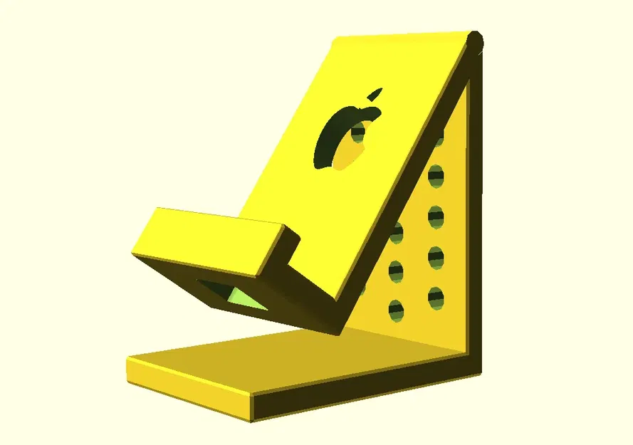 Giá đỡ điện thoại đơn giản với lỗ sạc DI3D - Image 2