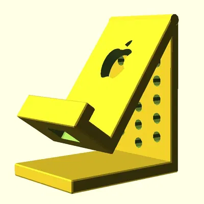 Giá đỡ điện thoại đơn giản với lỗ sạc DI3D