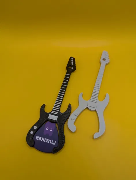 Móc khóa guitar hình dáng đàn guitar cho người yêu nhạc - Image 1