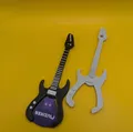 Móc khóa guitar hình dáng đàn guitar cho người yêu nhạc - Thumbnail 1