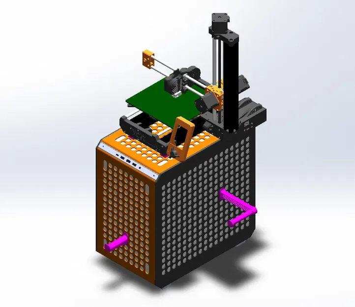 Giá đỡ và kẹp cuộn filament cho Prusa Mini trên QUBE 500 - Image 1