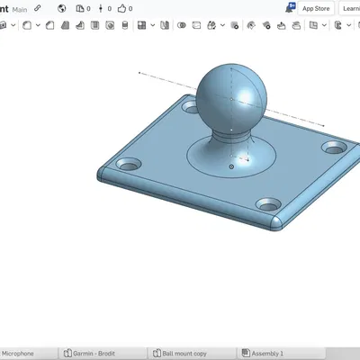 Giá đỡ bóng parametric cho Garmin và carkit