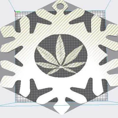 Bông tuyết hình lá cần sa