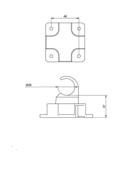 Giá đỡ bàn gập Kettler 2355 thay thế - Image 2