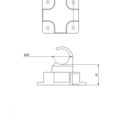 Giá đỡ bàn gập Kettler 2355 thay thế
