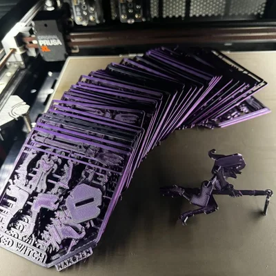 Thẻ kit phù thủy in 3D cho Halloween