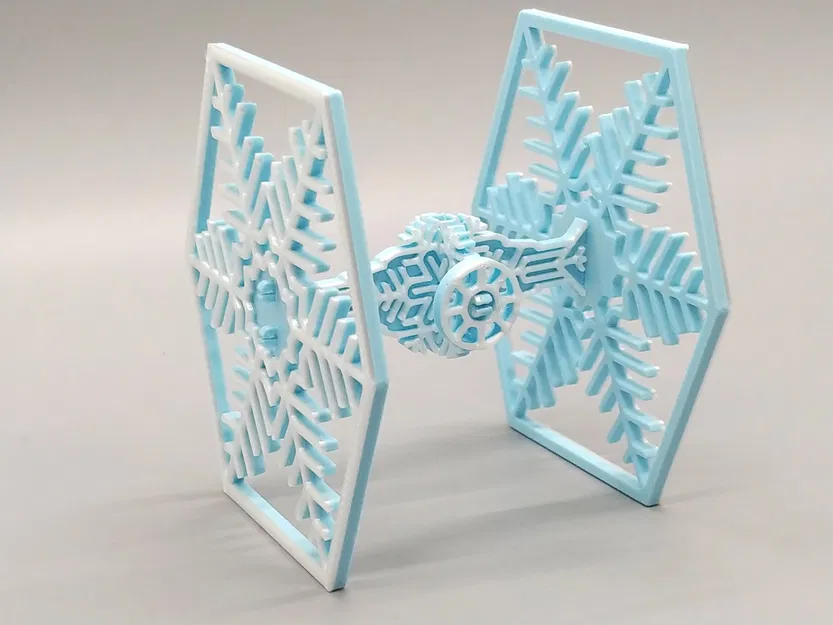 Mô hình đồ chơi TIE Fighter chủ đề bông tuyết trong Star Wars - Image 1