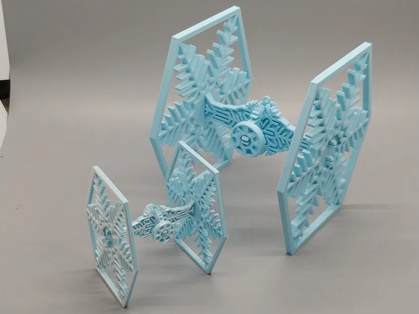 Mô hình đồ chơi TIE Fighter chủ đề bông tuyết trong Star Wars - Image 3