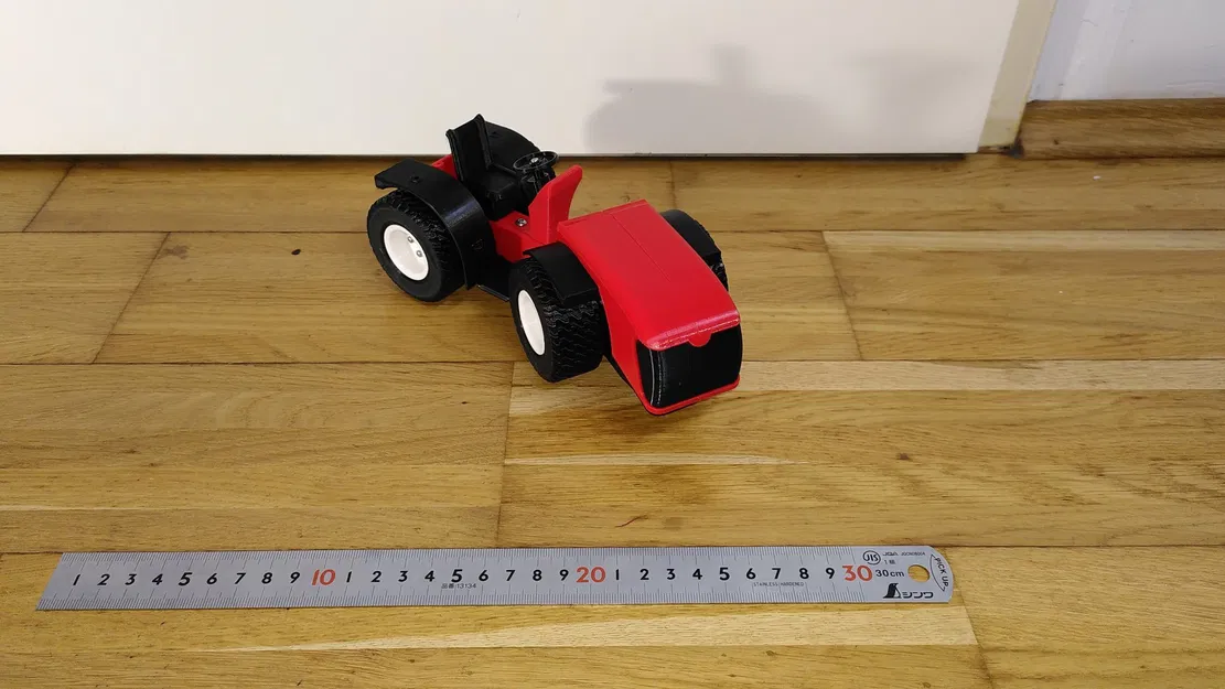 Mô hình xe kéo nhỏ 1:16 cho nông trại táo - Image 3