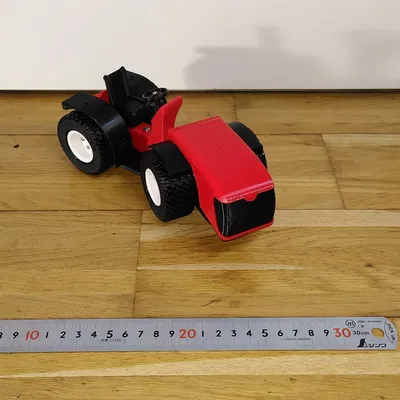 Mô hình xe kéo nhỏ 1:16 cho nông trại táo