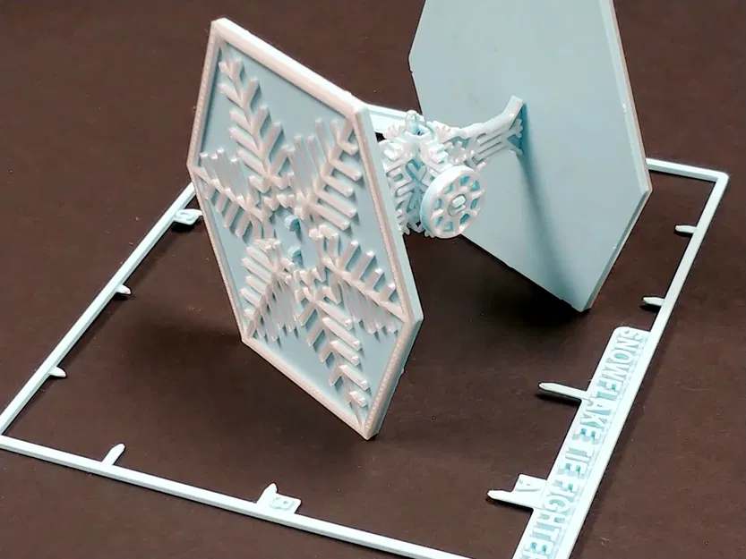 Mô hình đồ chơi TIE Fighter chủ đề bông tuyết trong Star Wars - Image 11