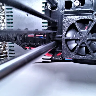 Nâng cấp Prusa Mk2.5S+ với bộ điều khiển X-axis và nắp quạt