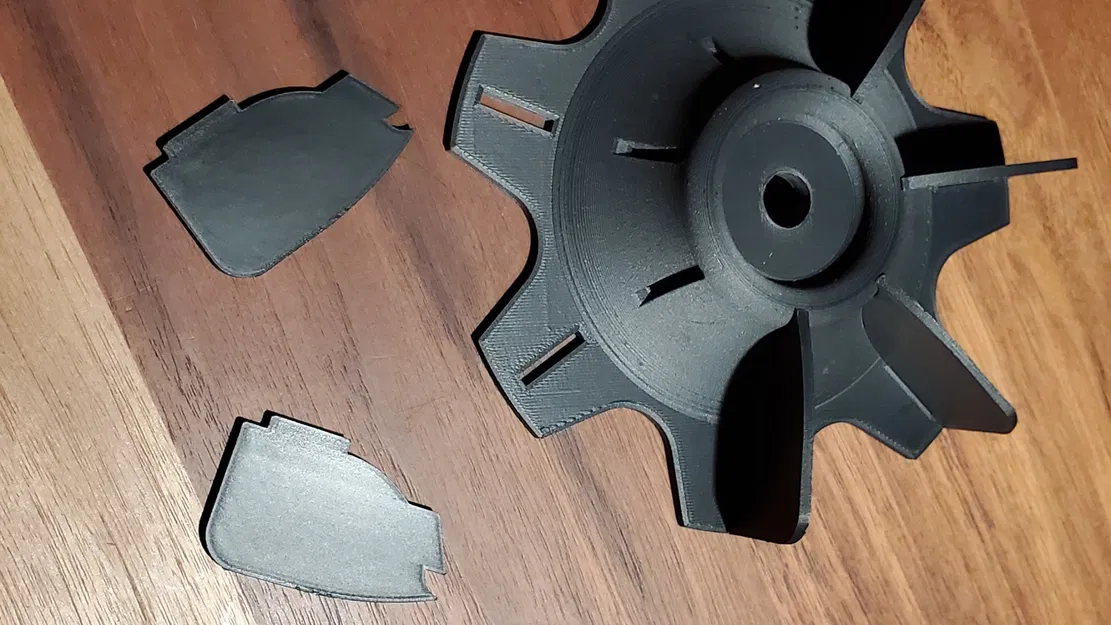 Cánh quạt thay thế cho máy thổi/hút lá Ryobi BV720r - Image 6