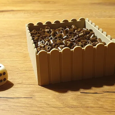 Giường hoa cao cho búp bê và cửa gnome giáng sinh