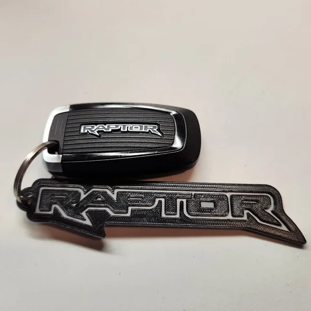 Móc chìa khóa logo Ford F-150 Raptor phong cách đơn giản - Image 1